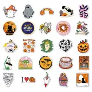 *10 pcs Spooky Halloween Pumpkin Sticker Skateboard Computer Suitcase Sticker