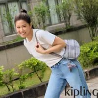 在飛比找momo購物網優惠-【KIPLING官方旗艦館】輕灰蘇格蘭紋輕便斜背包-CELE