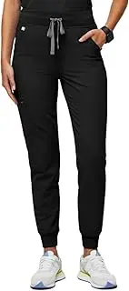 [FIGS] Zamora High Waisted Jogger Style Scrub Pants for Women — Slim Fit, 6 Pockets, High Rise Yoga Waistband Women Scrub Pants
