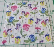 THREE DECORATIVE LUNCH NAPKINS for DECOUPAGE "Purple Pansy" in light lilac