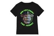 Five Nights At Freddys Boys Are You Ready For Freddy T-Shirt (Black) - UTNS7556