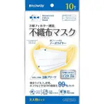 【日本進口】三層不織布成人口罩3包（10片/包）日本2020最新!(有日本嚴格把關 你買的安心!我也放心)