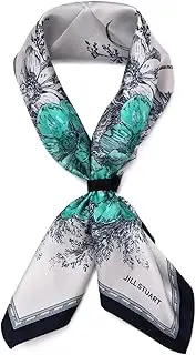 JILL STUART(ジルスチュアート) 50109009 Scarf, Old Flower, Silk Square Petite Scarf, Women's Scarf, Sun Protection