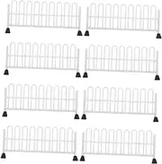 KONTONTY 8pcs Roadblocks Traffic Fence Models for Miniature Scene Decoration Safe Material Enhances Cognitive Development and Understanding