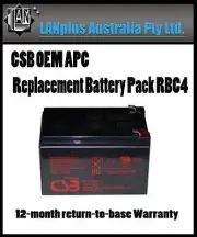 CSB OEM APC Replacement Battery Pack RBC4 4 UPS 620 650 750 SC620 BE750BB BK650
