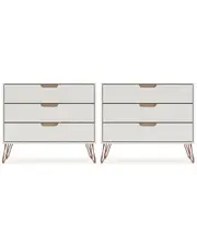 Manhattan Comfort Set of 2 Rockefeller Dressers NoSize Off-White