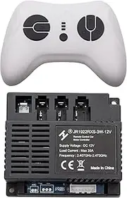 weelye 2.4G Bluetooth Remote Control and JR1922RXS-3W-12V Receiver Kit Kids Powered Ride On Car ,Controller Control Box Accessories for Children Electric Ride On Car Replacement Parts