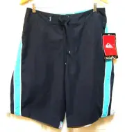 New Quiksilver Neofly Board Shorts with QuikFix Ding Repair Patches Sz 31
