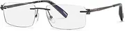 [Chopard] VCHL19 Glasses, Total Shiny Gun, 57 for Men, Total Shiny Gun, 57