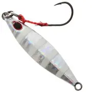15gm Storm Gomoku Naked Flash Zebra Koika Jig Lure - Micro Jig Pre-Rigged With VMC Assist Hook