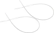 MINAOLULUS 2Pcs Curved Beading Needles for Jewelry Making Big Eye Threading Needles for Bead Spinner Ergonomic Design for Easy Use Bracelet Necklace Projects