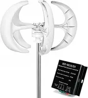 9000W Noiseless Vertical Wind Turbine Generator Kit, 12V-220V Small Maglev Three Phase AC Vertical Wind Turbine with MPPT Controller for Home Or Camping
