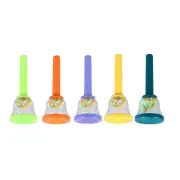 Kids Hand Bell Children Grip Training Plastic Hand Percussion Bell For Early HR6