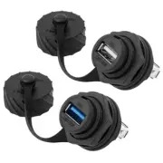 USB 2.0 Female Socket Plug Panel Mount Adapter Directly Connector