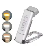 Mini Light Reading Clip Book Light with Timer Rechargeable Clip-On Bookmark Book