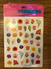 Vintage Hallmark Tiny Flower Stickers Sealed in Package!