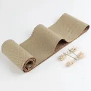 Car Steering Wheel Braid Cover 38cm 15inch Fiber Leather Needles And Thread Soft Anti-Slip Auto Interior Accessories Kits Beige 1
