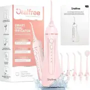 Oralfree Water Dental flosser Teeth Picks - Braces Cordless Oral Irrigator, Pink