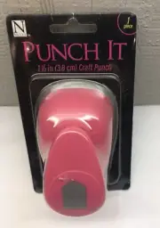 Nicole Punch It 1.5” Lever Action Craft Punch Mem7134. Tag Shape Make Your Own