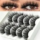Strips Handmade Wispy Fluffy False Eyelashes 3D Faux Mink Hair Natural Long