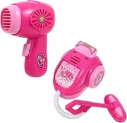 JUMPLAWN 2Pcs Vacuum Cleaner Plaything Hair Dryer for Pretend Play Fun Dollhouse Play for Boys Mini Simulation Appliances for Playhouse