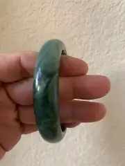 Gorgeous Natural Real Chinese Green Jade Bangle Bracelet Nephrite Grade A Wealth