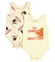[The Animals Observatory] The Animals Observatory Baby set of 2 printed cotton bodysuits M 6 multicoloured