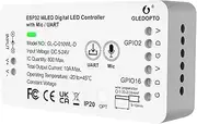 GLEDOPTO ESP32 WLED LED Controller with Mic Microphone UART Download DIY Music Sound Dynamic Lighting Modes for WS2811 WS2812 SK6812 WS2813 WS2815 Addressable FCOB LED Strip Lights