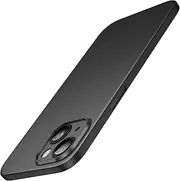 JETech Ultra Slim Case for iPhone 15 6.1-Inch, Camera Lens Cover Full Protection, Lightweight Matte Finish PP Hard Minimalist Case, Support Wireless Charging (Black)