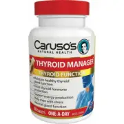 CARUSO'S THYROID MANAGER 30 TABLETS ONE A DAY FORMULA ENERGY FATIGUE STRESS