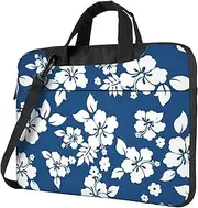 Hawaii Flower Print Protective Laptop Bag Versatile Bags Computer Case Soft Women Men Unique