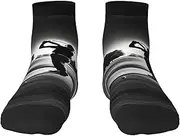 [YANYU] Black And White Golfs Print Workout Everyday Socks For Men And Women All Seasons Comfortable Adult Socks