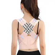 ANYFIT Posture Corrector Belt Pink Adjustable Shoulder Back Support