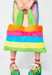 [Current Mood] Rainbow Chaser Fuzzy Tote