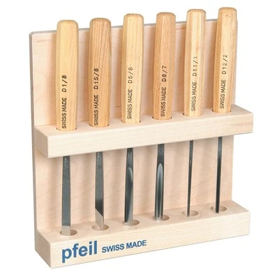 Pfeil Carving Set - 6 Piece incl Storage Rack
