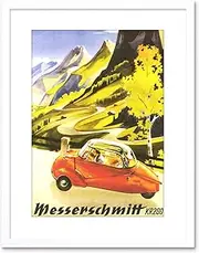 Ad Car Automobile Messerschmitt KR200 Bubble Framed Wall Art Print