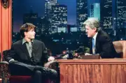 Actor Johnny Depp On Leno 1995 Old Television Photo 4