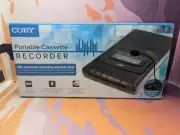 Coby CVR-22 Portable Cassette Recorder Player Auto Stop Built in Mic New Sealed