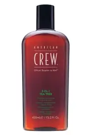 American Crew 3-IN-1 Tea Tree Shampoo, Conditioner, Body Wash, 15.2 oz New