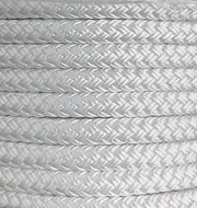 4mm x 250m Polyester Rope Double Braid White Marine Yacht Sailing Mooring Boat