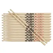 Vic Firth 5AW Classic Hickory 5A Wood Tip Drum Sticks x 12 Pairs