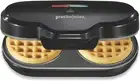 Proctor Silex Double Mini Waffle Maker Machine with 4” round Non-Stick Grids, Ma