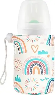 Baby Bottle Sleeve, Breastmilk Insulation Tool, Milk Warming Cover 7x7x7cm/2.76x2.76x2.76 Inches Portable and Travel-Friendly for Outdoor, Ensuring Drinks Stay Warm All Day