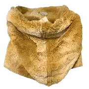GoldToe Evanna Women's Loop Scarf Neck Warmer Faux Fur Tan