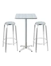 [Gardeon] Outdoor Bistro Set Bar Table Square