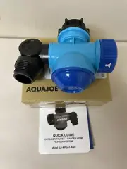 Aqua Joe SJI-MFGA1-AQU Multi-Function Outdoor Faucet Garden Hose Tap Connector