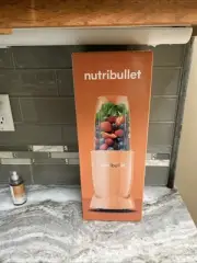 NutriBullet 500-Watt Mixer Blender ORANGE 24oz & To Go Lid Rare Color
