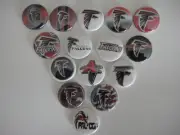 Atlanta Falcons flat back buttons or pin badges cabochons embellishments magnets