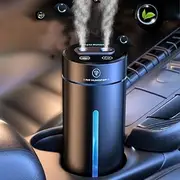 XIULIUU Essential Oil Diffusers Car Air Fresheners, 450ml Small Humidifier Scented Car Aromatherapy Diffuser with 7 Color Atmosphere Lights, Dual Mist Ports, AI Smart Auto On/Off for Car Home Office
