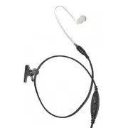 1-Wire Straight Tube Earpiece Mic Inline PTT for Icom Two-Way Radios (See List)